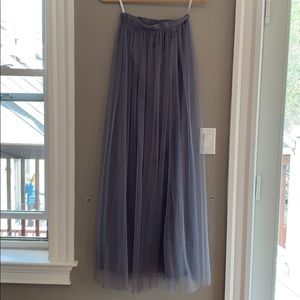 Jenny Yoo Tulle Hydrangea Full Length Skirt